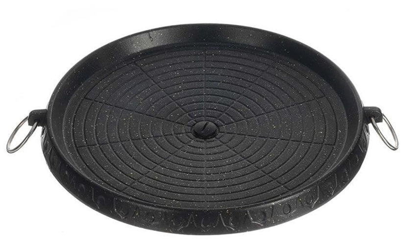 Tigaie rotunda pentru gratar AO 78288 dimensiune 32cm strat antiaderent